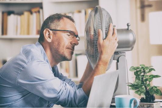 Reduce heat in commercial office