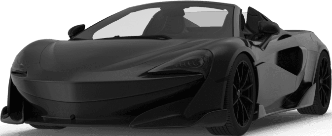 Sports car with tinted windows